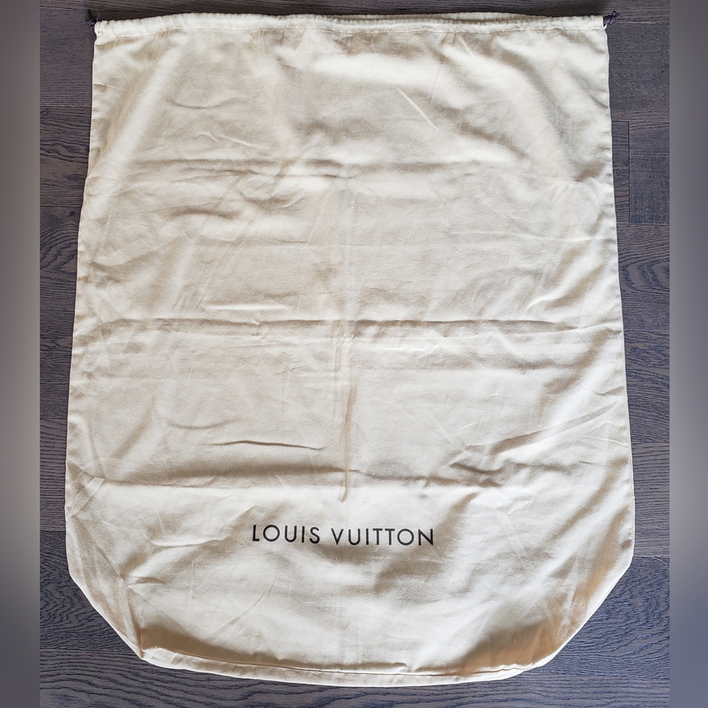 GUC Authentic XL Louis Vuitton Cotton Flannel Drawstring Dust/Storage Bag